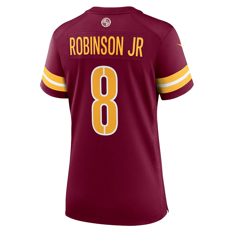 Maillot de match joueur Nike Brian Robinson pour femmes, bordeaux, Washington Commanders