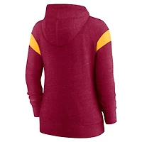 Nike Washington Commanders Monaco Bordeaux/Or pour Femme - Sweat à capuche entièrement zippé