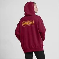 Sweat à capuche en polaire Sideline Club Nike Washington Commanders 2023 pour femme, bourgogne