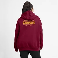 Sweat à capuche en polaire Sideline Club Nike Washington Commanders 2023 pour femme, bourgogne