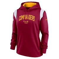 Nike Washington Commanders Athletic Stack Performance pour femme, bourgogne - Chandail à capuchon