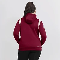 Nike Washington Commanders Athletic Stack Performance pour femme, bourgogne - Chandail à capuchon