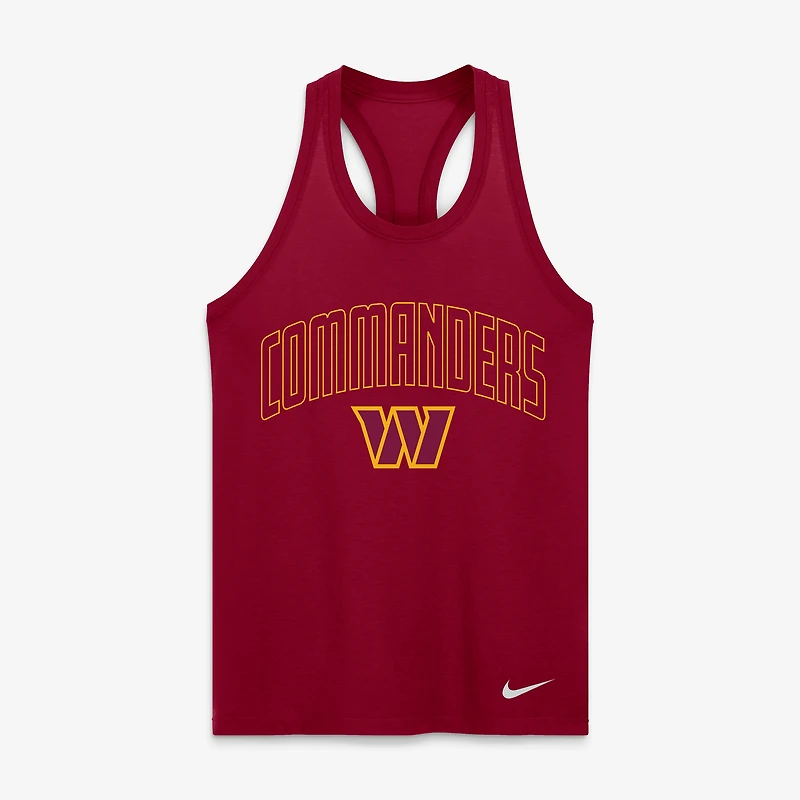 Débardeur Nike Dri-FIT Primetime bordeaux Washington Commanders pour femme