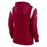 Women's Nike Burgundy Washington Commanders Sideline Stack Performance Pullover Hoodie
