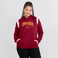 Women's Nike Burgundy Washington Commanders Sideline Stack Performance Pullover Hoodie