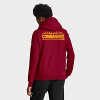 Sweat à capuche Nike Bordeaux Washington Commanders Sideline Standard Issue Initial Domicile Dri-FIT pour femme