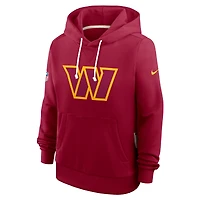 Sweat à capuche Nike Bordeaux Washington Commanders Sideline Standard Issue Initial Domicile Dri-FIT pour femme
