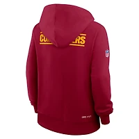 Sweat à capuche Nike Bordeaux Washington Commanders Sideline Standard Issue Initial Domicile Dri-FIT pour femme