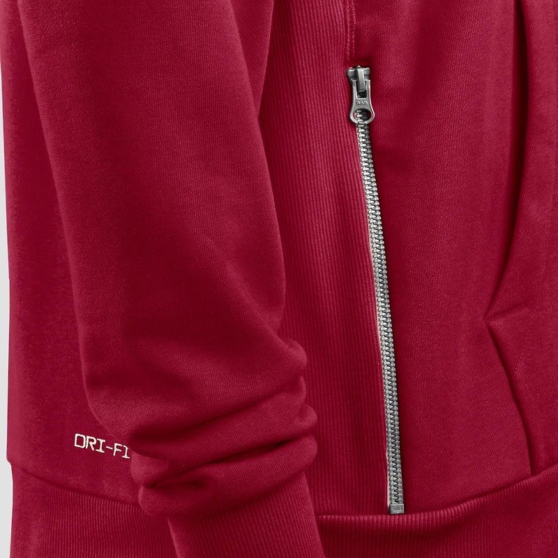 Sweat à capuche Nike Bordeaux Washington Commanders Sideline Standard Issue Initial Domicile Dri-FIT pour femme