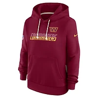Sweat à capuche Nike Dri-FIT bordeaux Washington Commanders Sideline Standard Issue pour femme