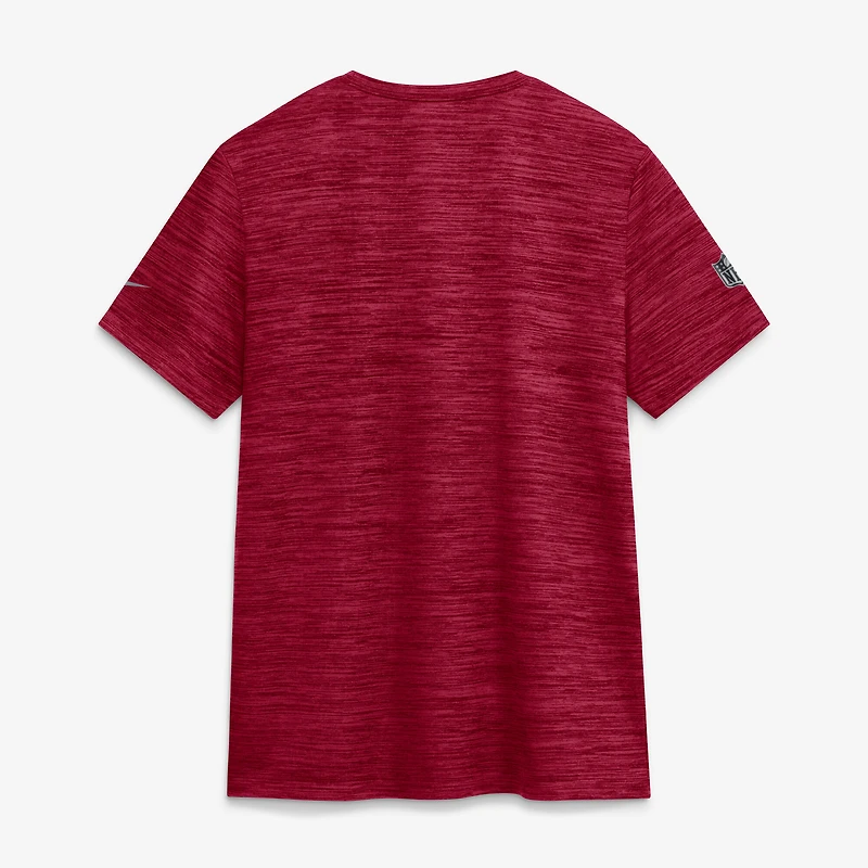 T-shirt Nike Dri-FIT bordeaux Washington Commanders Sideline Velocity pour femme