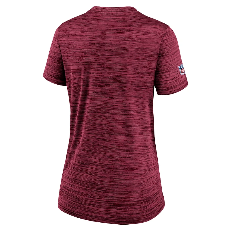 Women's Nike Burgundy Washington Commanders Sideline Velocity Performance T-Shirt