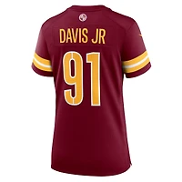 Women's Nike Carl Davis Jr.  Burgundy Washington Commanders Team Game Jersey