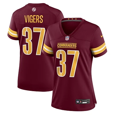 Women's Nike Car'lin Vigers  Burgundy Washington Commanders Team Game Jersey