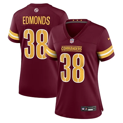 Maillot de match Nike Chase Edmonds bordeaux pour femme des Washington Commanders