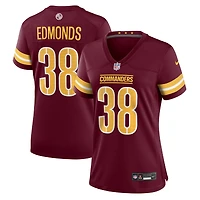 Maillot de match Nike Chase Edmonds bordeaux pour femme des Washington Commanders