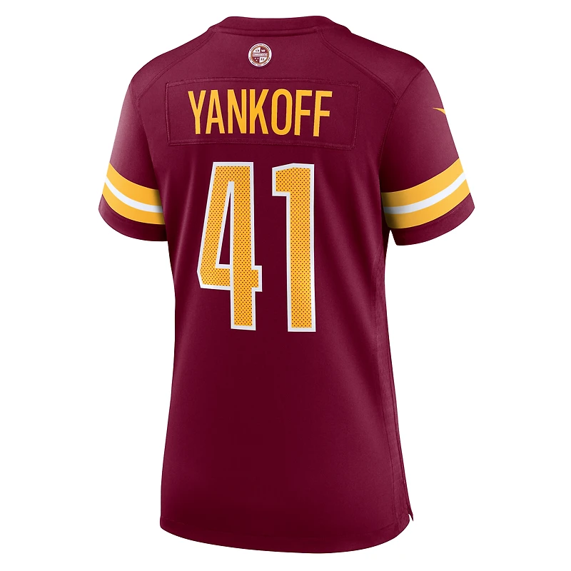 Women's Nike Colson Yankoff  Burgundy Washington Commanders Team Game Jersey