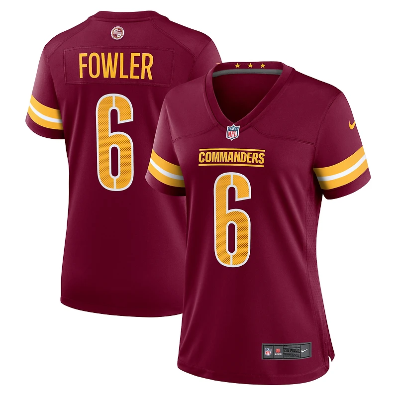 Maillot de match Nike Dante Fowler Jr. Bourgogne Washington Commanders pour femme