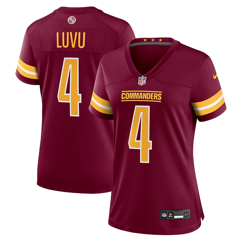 Women's Nike Frankie Luvu White Washington Commanders Game Jersey