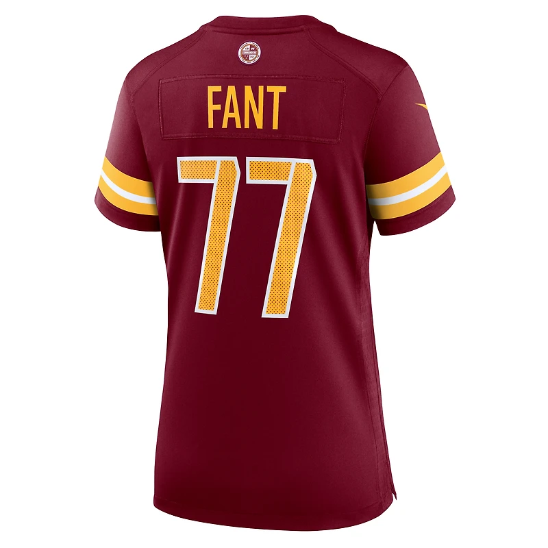 Maillot de match Nike George Fant bordeaux pour femme des Washington Commanders