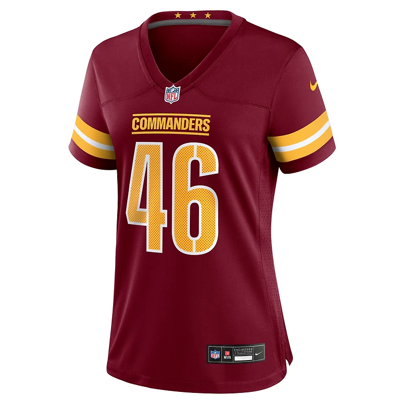 Women's Nike Greg Joseph  Burgundy Washington Commanders Team Game Jersey
