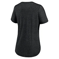 Women's Nike Heather Black Washington Commanders Local Fashion Tri-Blend T-Shirt