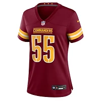 Maillot Nike Jacob Martin bordeaux pour femme des Washington Commanders