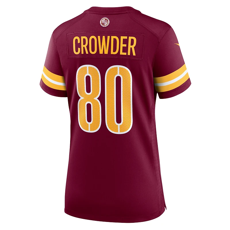 Women's Nike Jamison Crowder  Burgundy Washington Commanders Team Game Jersey