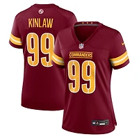 Women's Nike Javon Kinlaw  Burgundy Washington Commanders Team Game Jersey