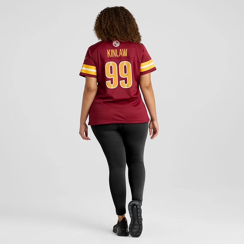 Women's Nike Javon Kinlaw  Burgundy Washington Commanders Team Game Jersey