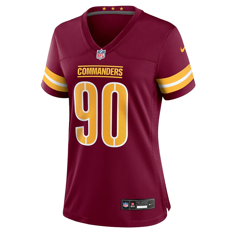 Maillot Nike Javontae Jean-Baptiste Bordeaux pour femme des Washington Commanders