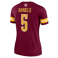 Haut Nike Jayden Daniels Bordeaux Washington Commanders Legend Player Performance pour femme