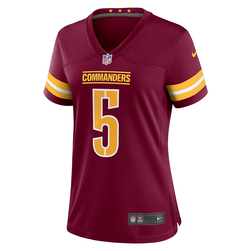 Maillot de jeu Nike Jayden Daniels pour femme, bordeaux, Washington Commanders