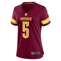 Maillot de jeu Nike Jayden Daniels pour femme, bordeaux, Washington Commanders