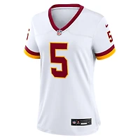 Maillot Nike Jayden Daniels blanc pour femme, édition Super Bowl, Washington Commanders