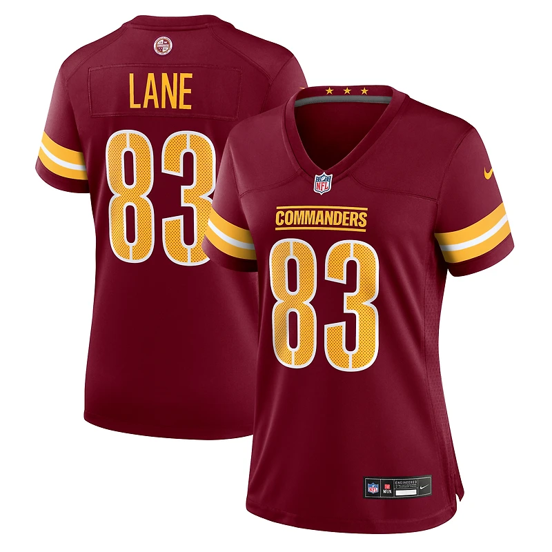 Women's Nike Jaylin Lane  Burgundy Washington Commanders Team Game Jersey