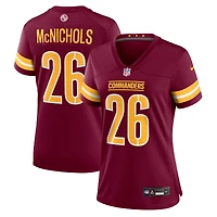 Women's Nike Jeremy McNichols  Burgundy Washington Commanders Team Game Jersey