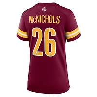 Women's Nike Jeremy McNichols  Burgundy Washington Commanders Team Game Jersey