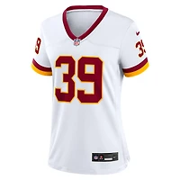 Maillot Nike Jeremy Reaves blanc pour femme, édition Super Bowl, Washington Commanders