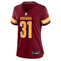 Women's Nike Jonathan Jones  Burgundy Washington Commanders Team Game Jersey