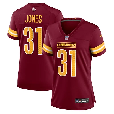 Women's Nike Jonathan Jones  Burgundy Washington Commanders Team Game Jersey