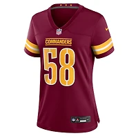 Maillot Nike Jordan Magee Bordeaux pour femme des Washington Commanders