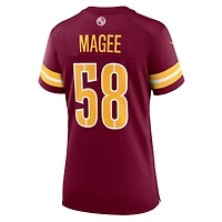 Maillot Nike Jordan Magee Bordeaux pour femme des Washington Commanders