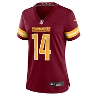 Women's Nike Josh Johnson  Burgundy Washington Commanders Team Game Jersey
