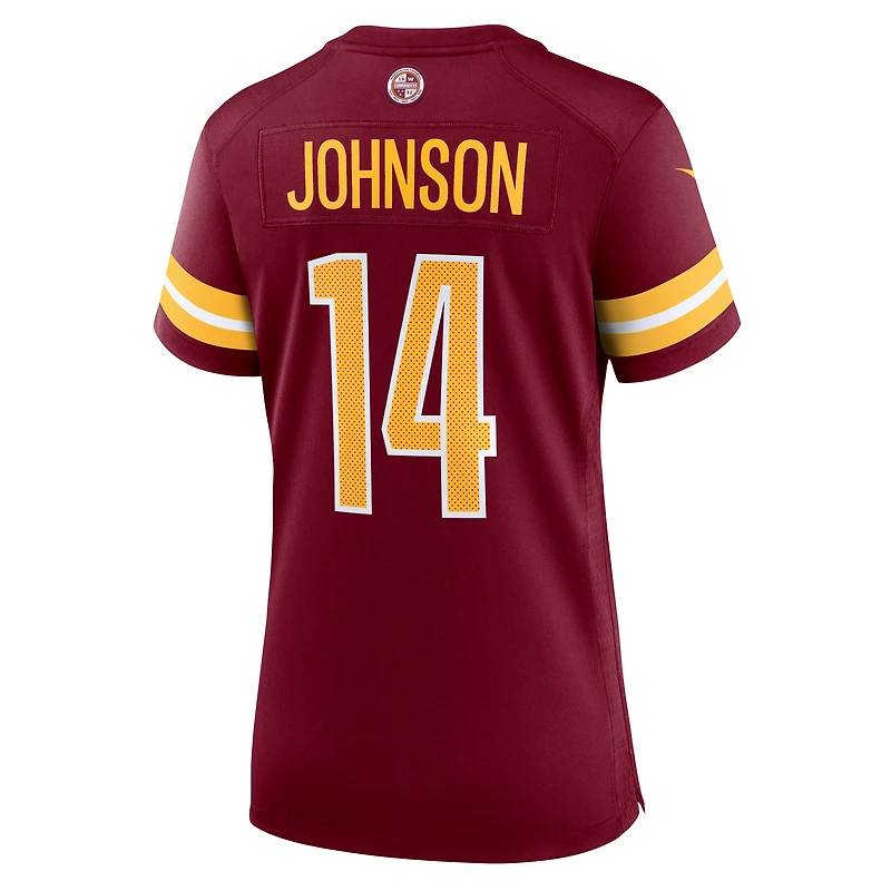 Women's Nike Josh Johnson  Burgundy Washington Commanders Team Game Jersey