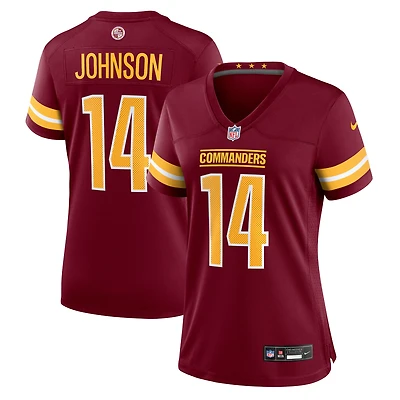 Women's Nike Josh Johnson  Burgundy Washington Commanders Team Game Jersey
