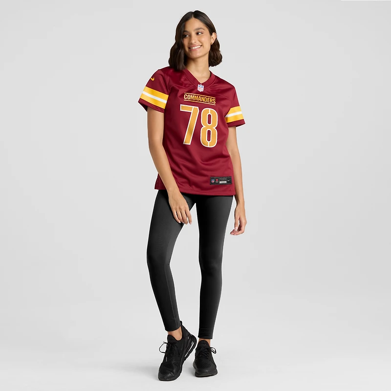 Maillot Nike Laremy Tunsil bordeaux pour femme des Washington Commanders