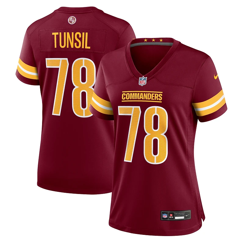 Women's Nike Laremy Tunsil Burgundy Washington Commanders Team Game Jersey