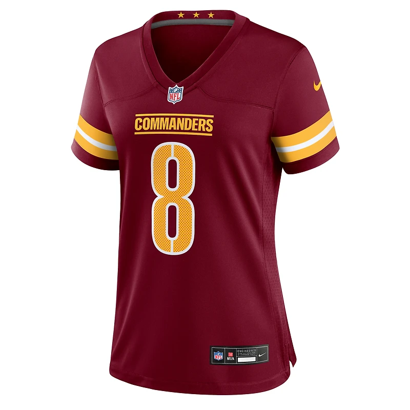 Maillot Nike Marcus Mariota Bordeaux pour femme des Washington Commanders