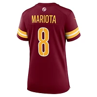 Maillot Nike Marcus Mariota Bordeaux pour femme des Washington Commanders
